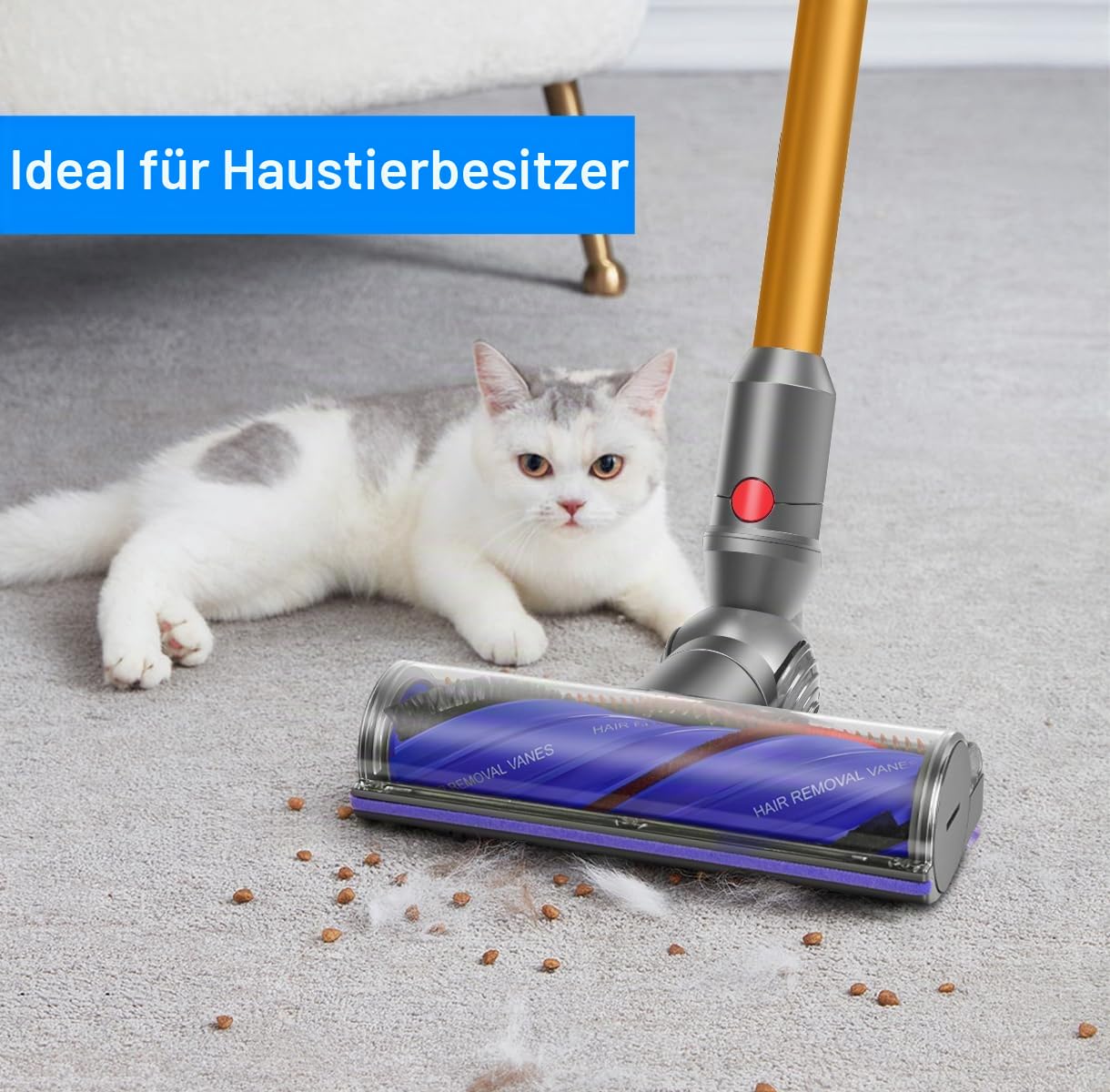 V12 Bodendüse Bürste Kompatibel mit Dyson V12 Slim & V9 Motorbar