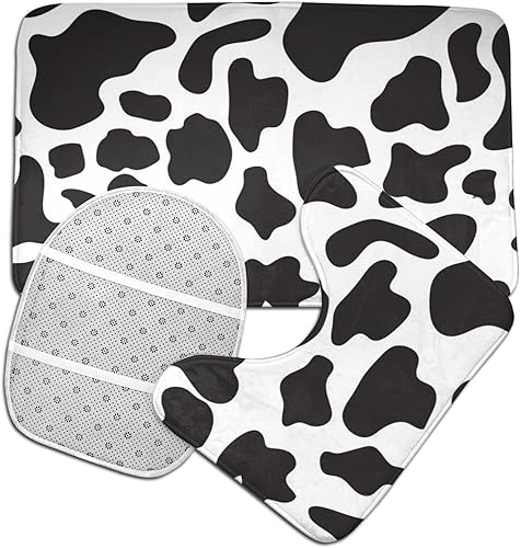 Miniatura 4 de Juego de baño de 3 piezas con estampado de guepardo, alfombra de inodoro en forma de U, alfombra de contorno de leopardo, guepardo fresco