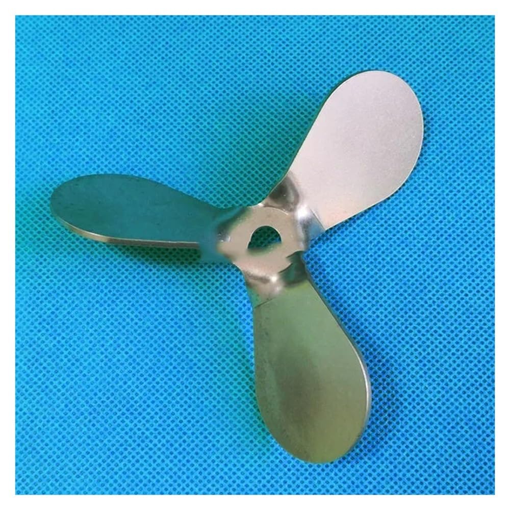 1 stücke Labor 304 Edelstahl Durchmesser 4cm Bis 12cm Drei Klinge Propeller Paddel for Labor(8cm 45degree angle)