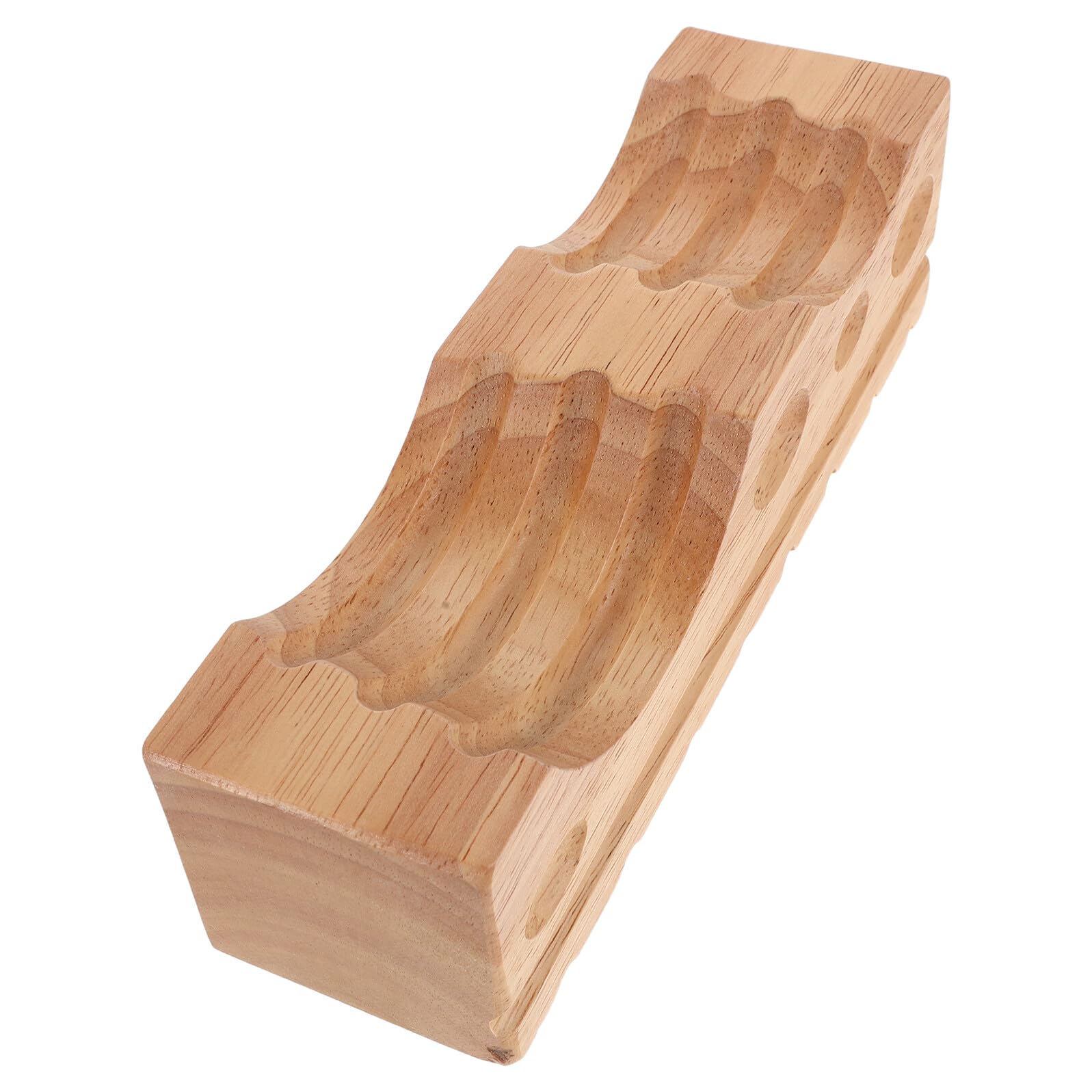 Bloc de polissage en bois pour bijoux sur etabli d'horloger