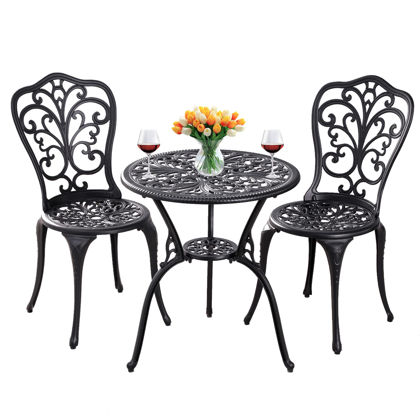 Buy Outdoor Bistro Set 3 Piece Patio Bistro Sets Cast Aluminum Bistro