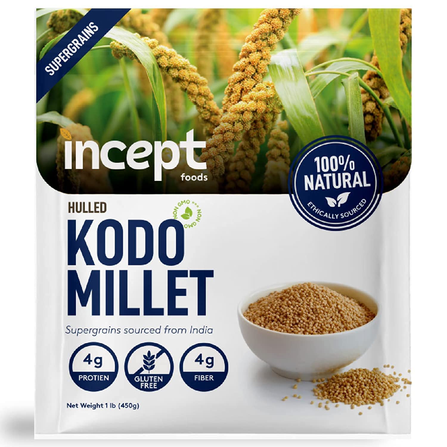 Buy Incept Millets Whole Grain, 450 grams Kodo Millet & Gluten Free