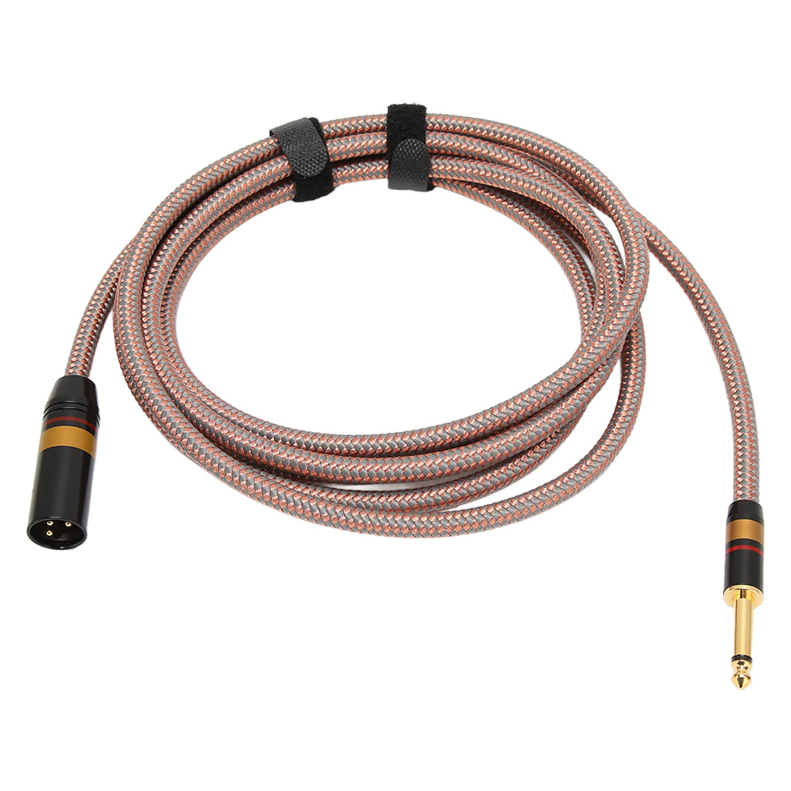 Septpenta 6,35 MM auf XLR Stecker Soundkabel Vergoldetes XLR Soundkabel Aus PVC, Baumwollgewebe für Mikrofone, Mischpulte, Audiokonsolen, Leistungsverstärker (9,8 Fuß)