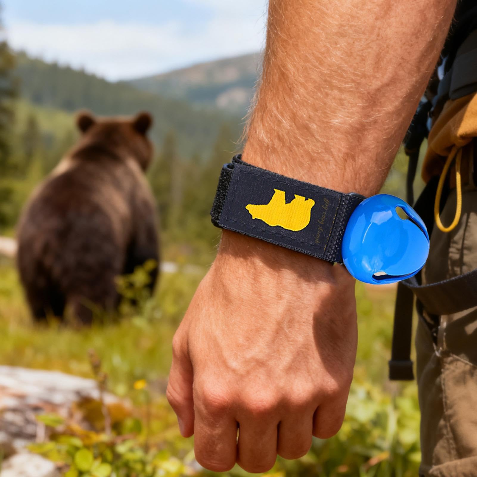 Bärenpfeife zum Wandern, laute Pfeife mit Tierwarnung, Wanderbärschutz mit Karabiner, für Haustierhalsband, Damen, Abenteuerliebhaber, Überleben, Radfahren, Angeln, Outdoor-Rucksackreisen