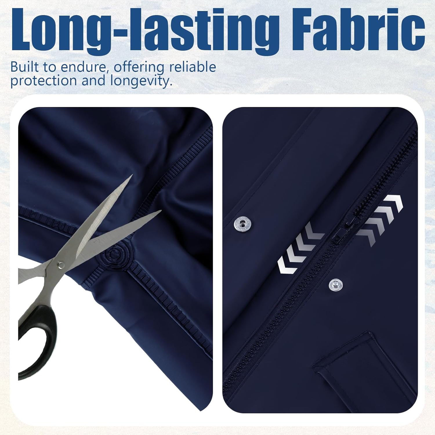 Rain Suit Waterproof Jacket Rain Suits for Men Women Waterproof Heavy Duty Rain Gear Long Rain Jacket Coat & Pants - Image 6