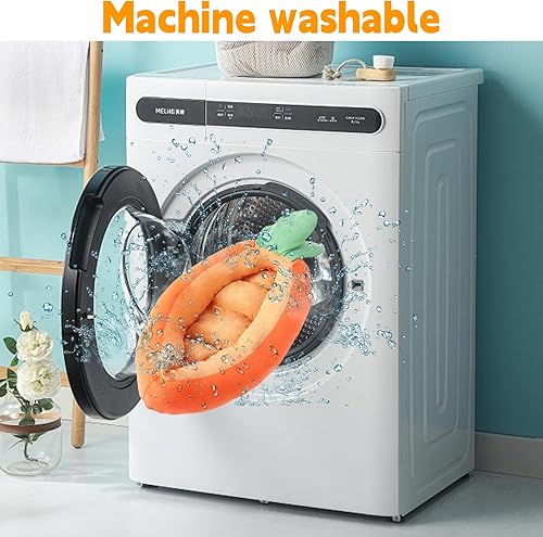 Miniatura 37 de Cama de conejo, cama de conejo gruesa y suave con alfombrilla extraíble, lavable a máquina, camas de conejillo de indias acogedoras y cálidas