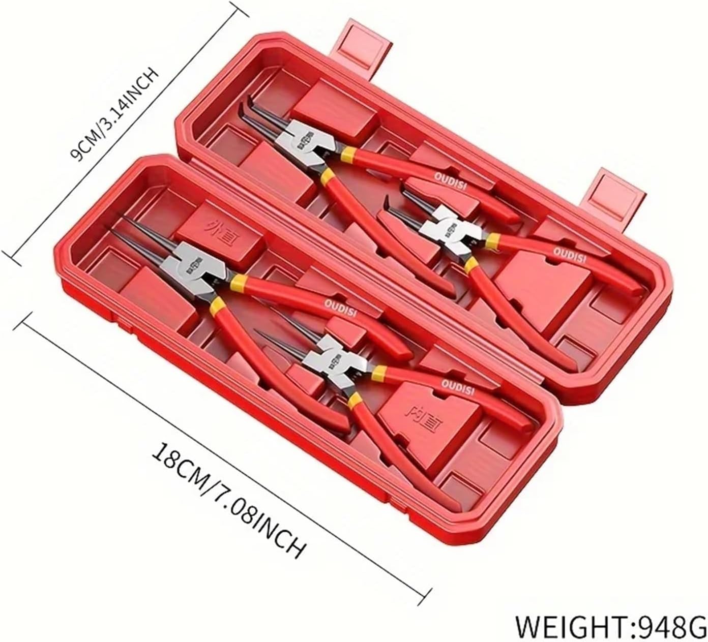 Multi-function Expansion Pliers Retaining Ring Card Internal And External Dual-purpose Circlip Pl 1Pcs(9 inch)