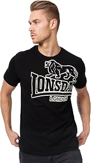Lonsdale Herren-Streetwear-T-Shirt, Freizeit-T-Shirt mit Rundhalsausschnitt