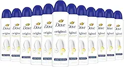 Dove 12 Unidades Desodorante Antitranspirante Aerossol Original 150ml