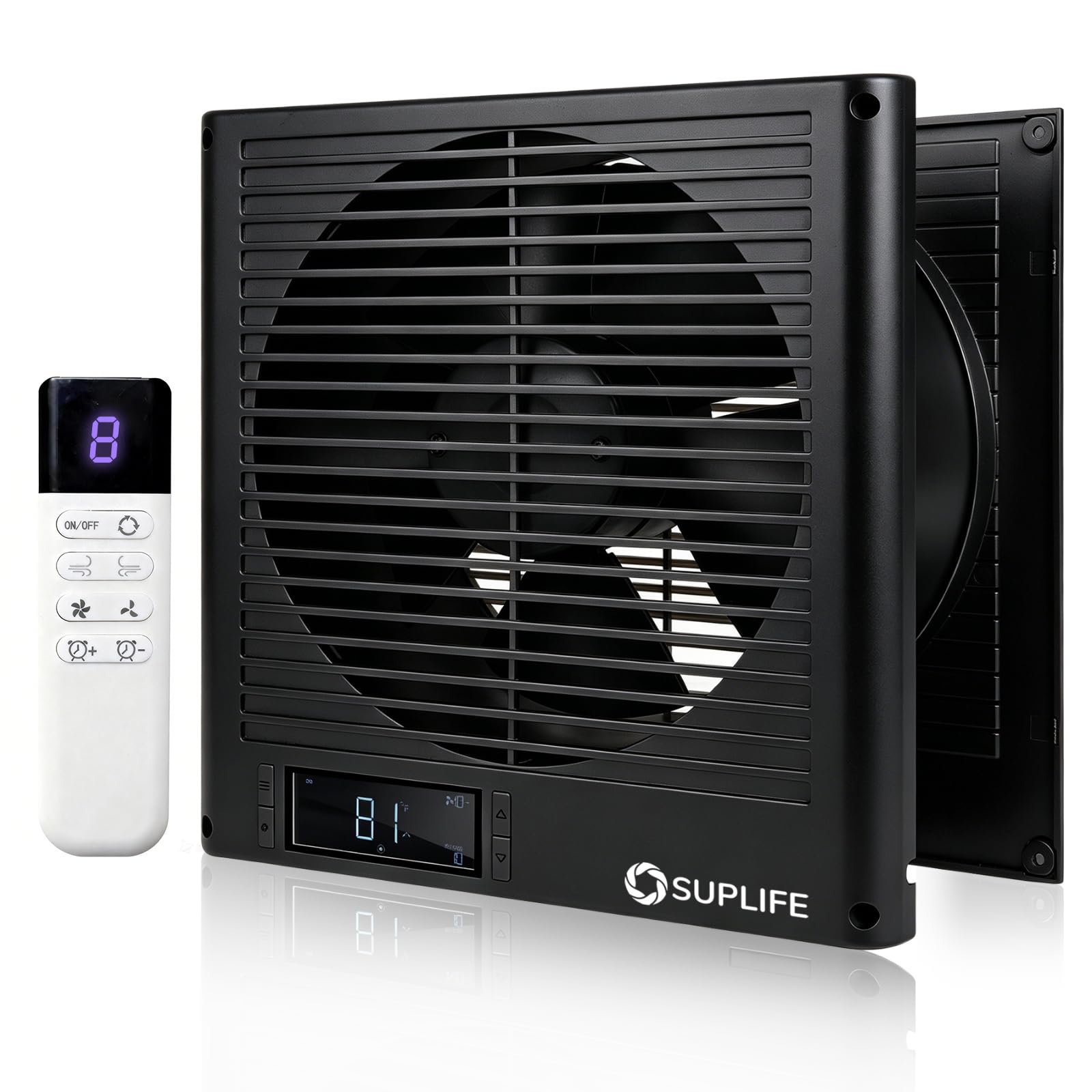 Photo 1 of Suplife 8" Through Wall Fan with Remote