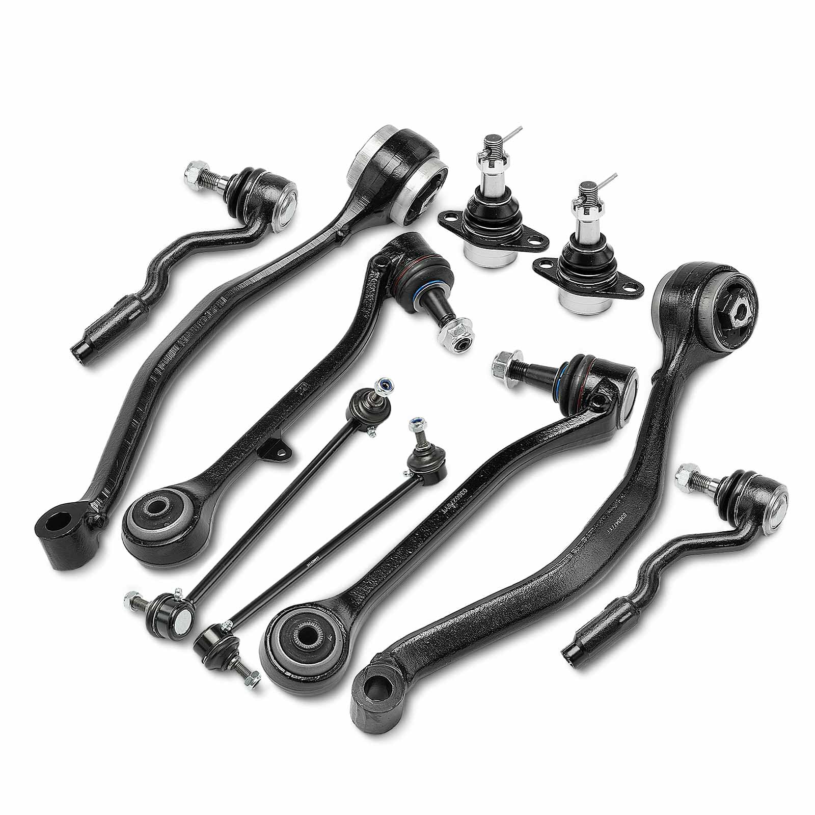 Frankberg 10-Teilig Querlenker Satz Koppelstange Spurstangenkopf Kompatibel mit X3 E83 2.0L-3.0L 2004-2008 X3 E83 xDrive18 xDrive20 xDrive30 2.0L 3.0L 2008-2011 Replace# 31103415027