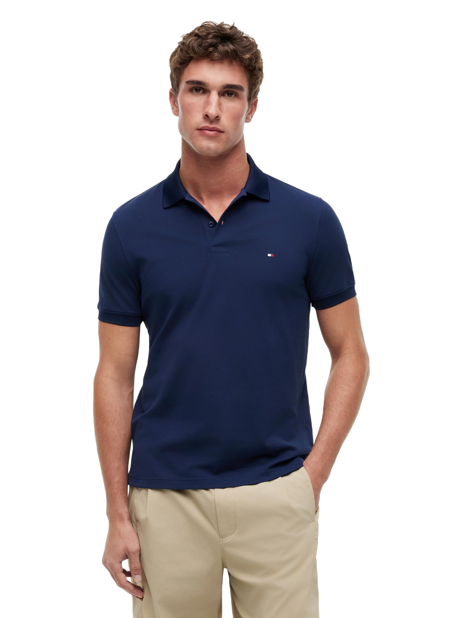 Men's Short Sleeve Casual Dri Fit Polo Shirts in Regular Fit with Moisture Wicking and St…
