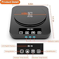 Vista 2 de Tapete calentador eléctrico de masa madre, almohadilla térmica mejorada para iniciador de masa agria, herramienta de calentador de masa madre