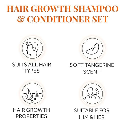 Miniatura 6 de Biotin - Juego de champú y acondicionador para el crecimiento del cabello para hombres y mujeres, tratamiento espesante para el adelgazamiento del