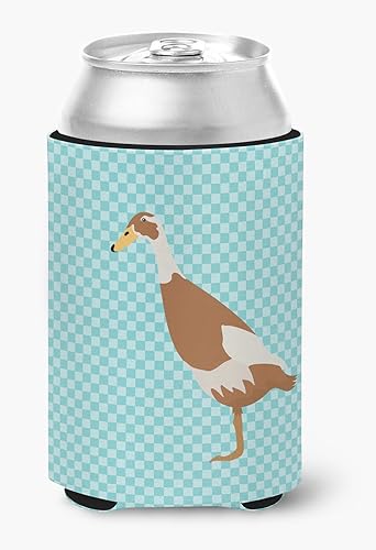 Caroline's Treasures BB8039CC Indian Runner - Enfriador para latas o botellas, lavable, funda plegable aislada para bebidas, color azul pato,
