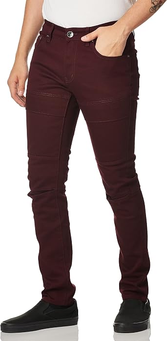 WT02 Mens Rip Stretch Twill Biker Pants