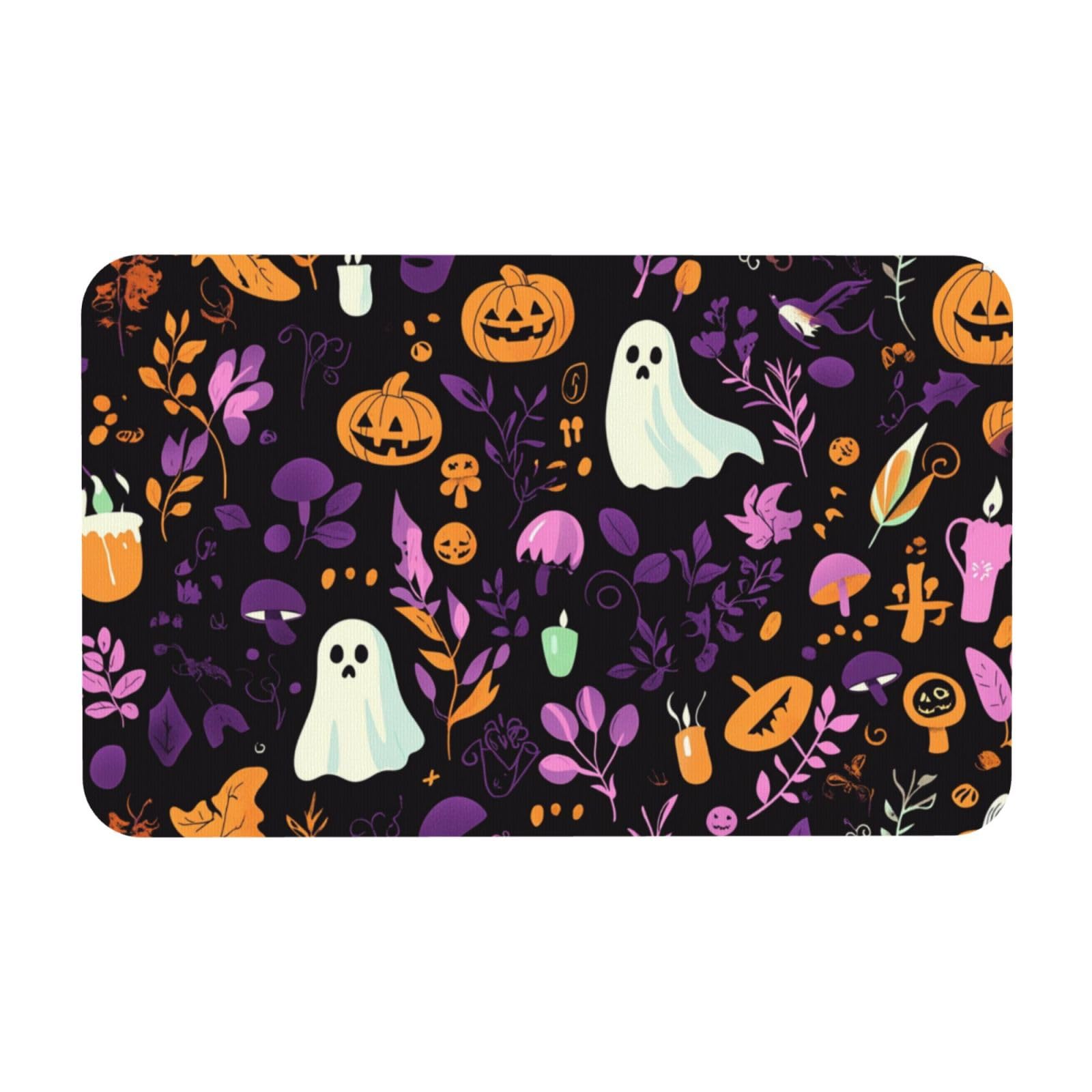 Tapis de sol antidérapant Halloween : paillasson intérieur lavable en silicone pour cuisine
