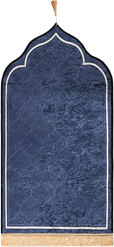 Alfombra de oración musulmana, alfombra islámica para oraciones musulmanas, gran regalo de Ramadán para hombres musulmanes, mujeres, alfombra