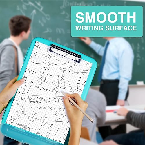 Miniatura 79 de Sooez - Sujetapapeles de documentos clínicos con almacenamiento, sujetapapeles de plástico resistente y alta capacidad con soporte para bolígrafo