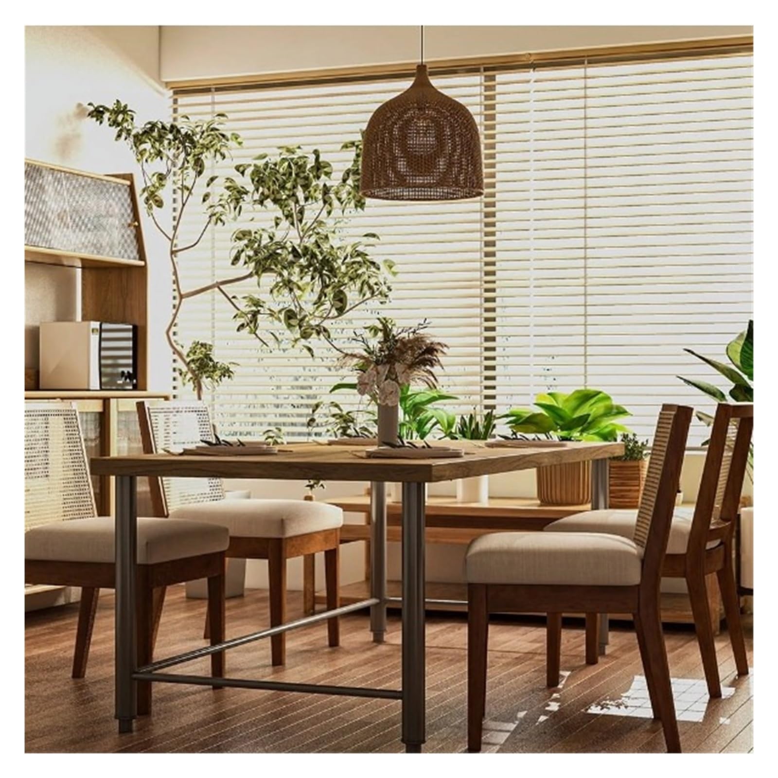 Sedie da cucina imbottite spesse 2 Sedie Da Pranzo Con Schienale In Rattan Intrecciato E Imbottitura Lino Struttura Legno Massello Naturale