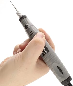The Beadsmith Electrical Bead Reamer 3 Interchangeable Diamond Coated Tips 24 Volt DC Variable Speed Control Tools for Opening & Enlarging Holes & Softening & Smoothing Rough Edges