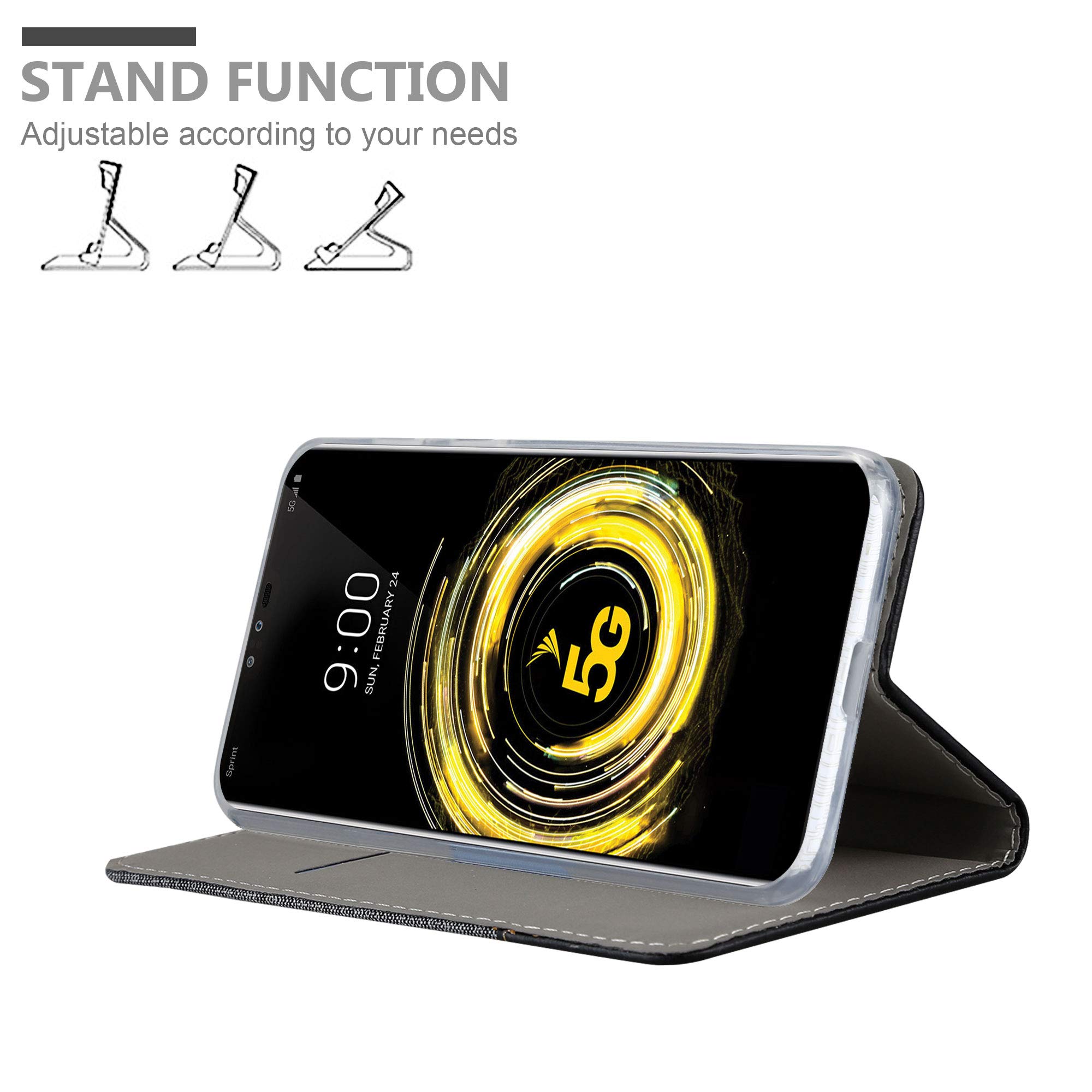 Cadorabo Custodia Libro per LG G3 in NERO MARRONE - con Vani di Carte