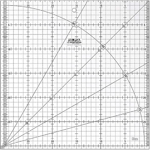 Olfa Metric Grid Quilt Ruler, 30 cm x 30 cm Size