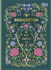 Tilibra - Caderno Brochura Capa Dura Colegial Bridgerton 80 Folhas - Love Conquers All Verde