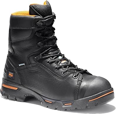 حذاء عمل مقاوم للماء بأصابع أمان من الفولاذ مقاس 8 بوصات من Timberland PRO للرجال