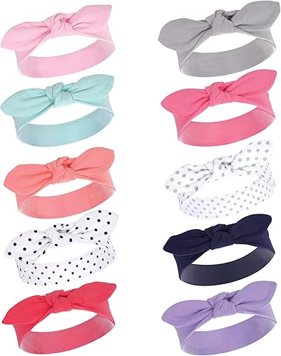 Vista 30 de Hudson Baby Cotton and Synthetic Headbands, Size 0-24 Months