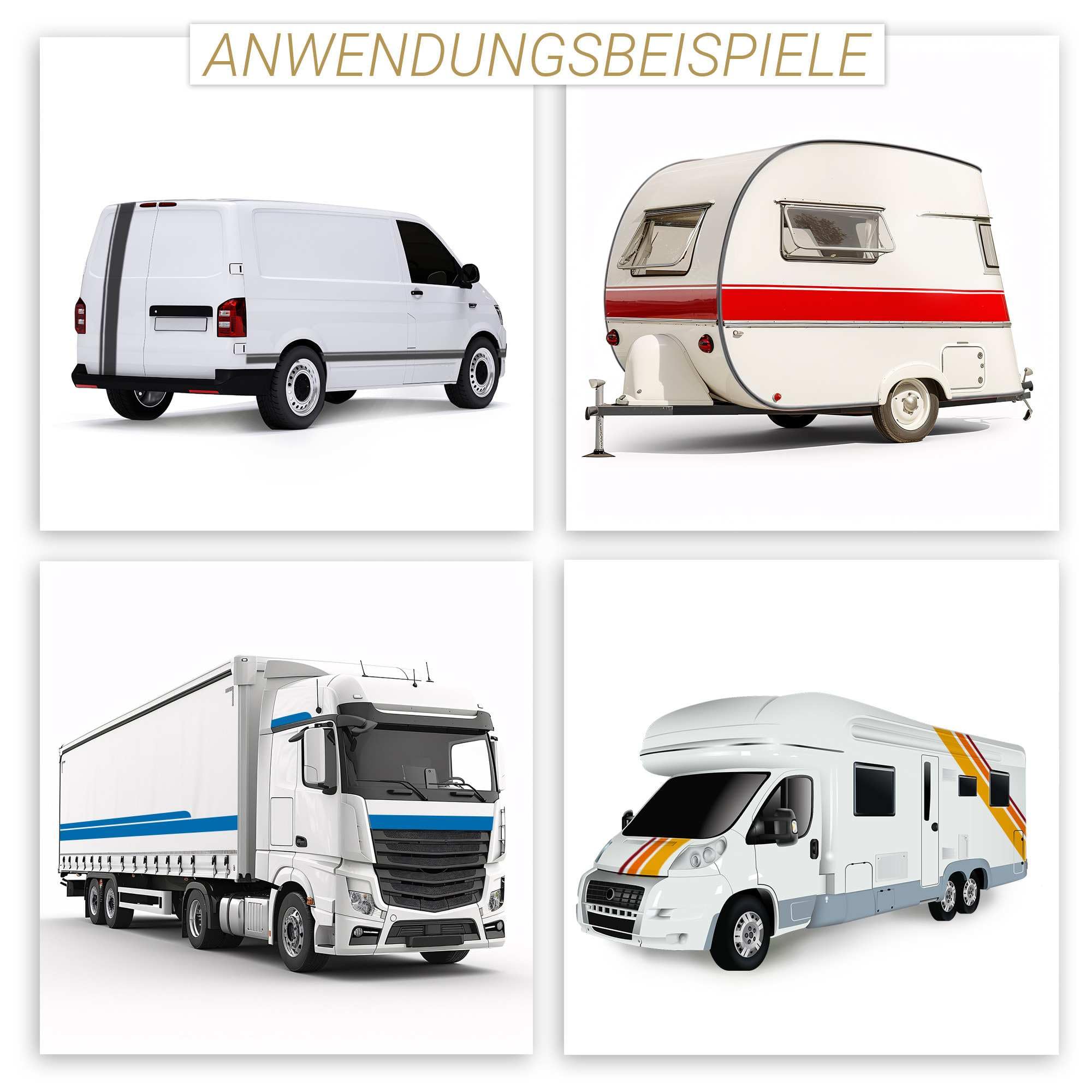 Rennstreifen Aufkleber Lindgrün 1x5cm & 1x15cm je 4m Einzelstreifen – Zierstreifen Rallye- & Viperstreifen für Auto Dach Heck Motorhaube UV-beständig Waschstraßenfest