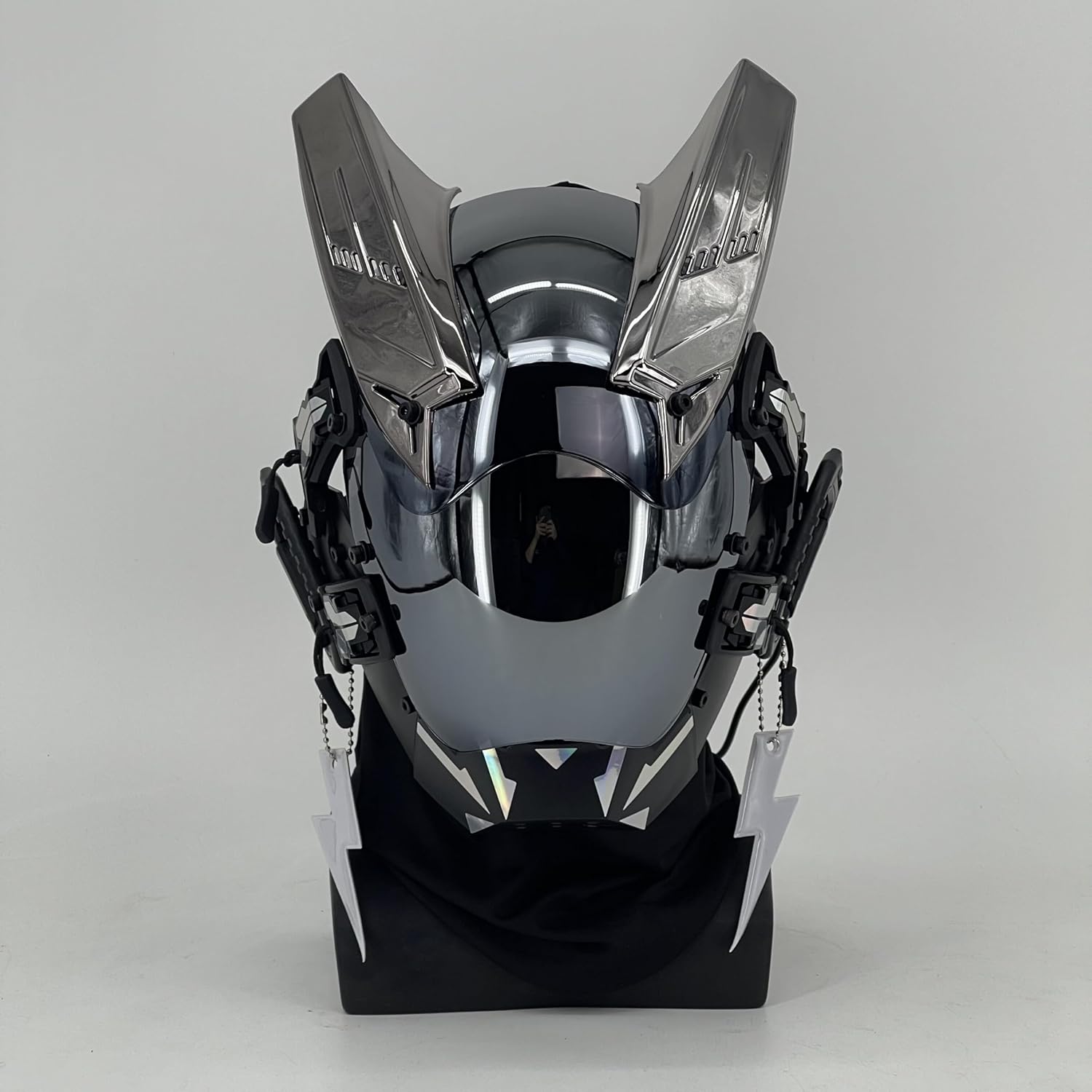 Punk Mask Cosplay M-Clasp Series with LED Light - Futuristic Mask Halloween Fit Party Music Festival Accessories