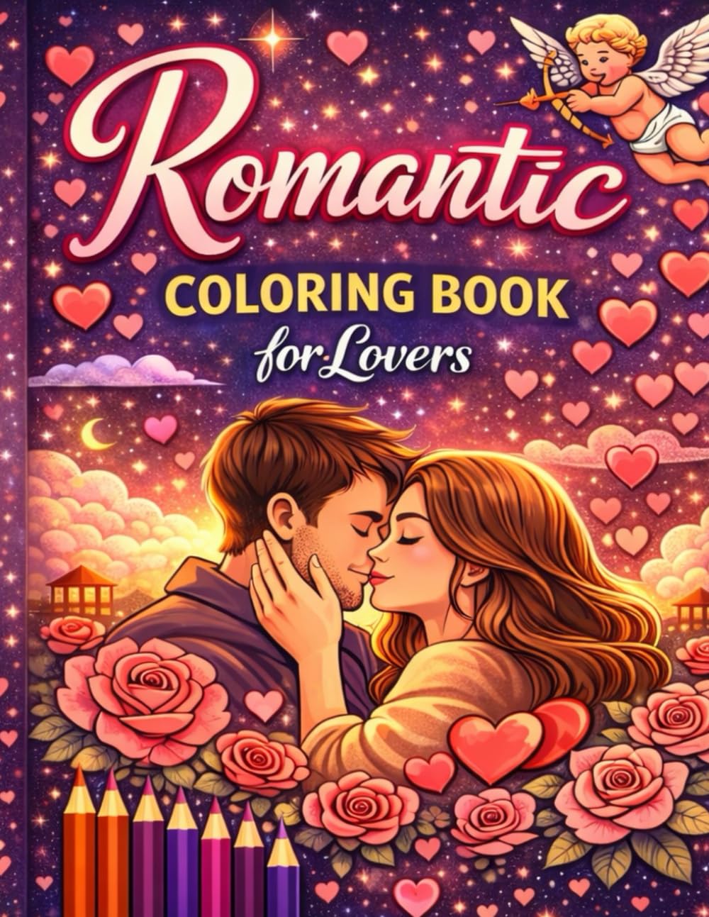 Romantic Coloring A Beautiful Collection of 25 Heartwarming Love Illustrations for Rel