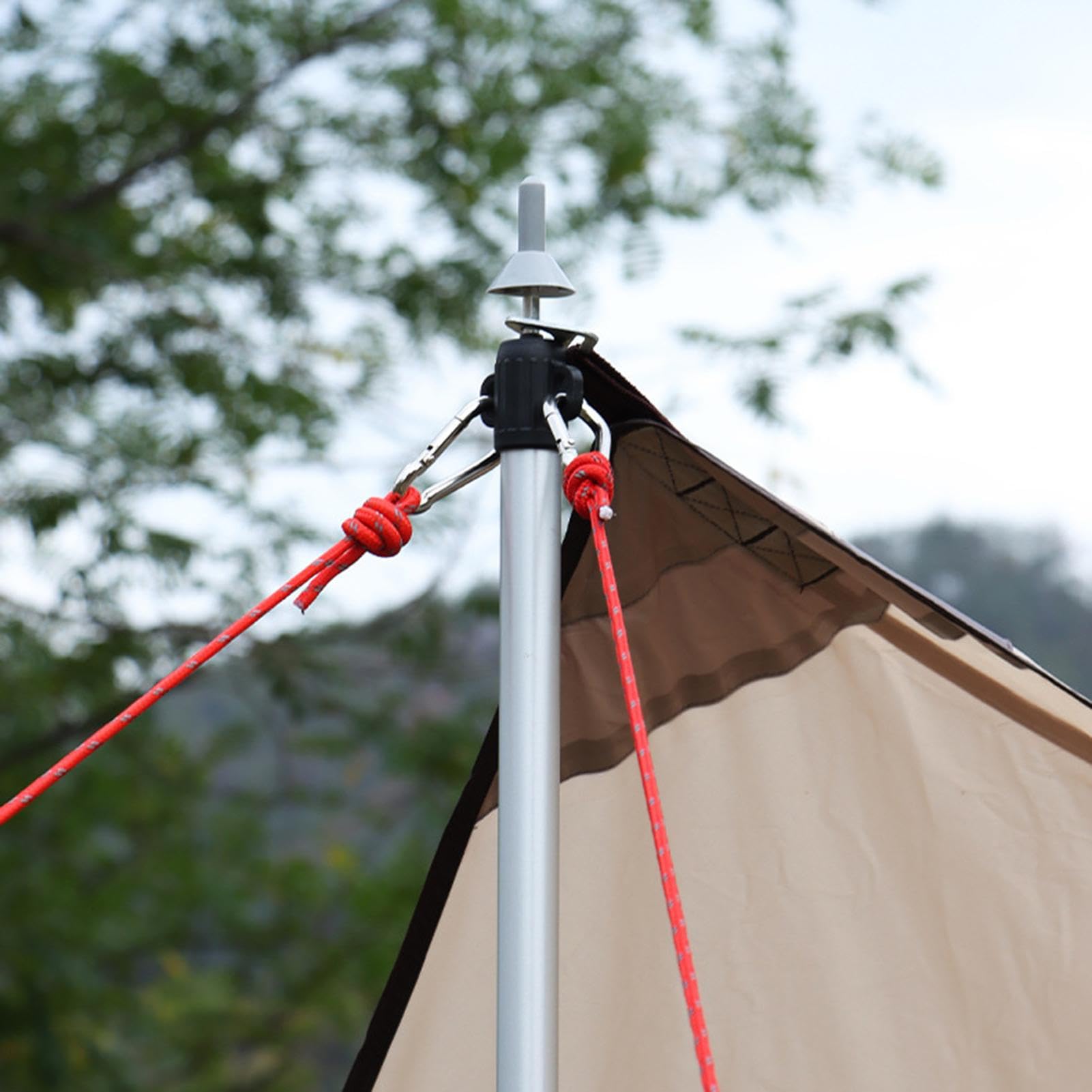 MAIDONG Canopy Lightning Protection Cap, Column Cap for Tent Insulation, Outdoor Thunder Protection for Camping, Hiking, Backpackers for Awning, Tent, Canopy Everything Else