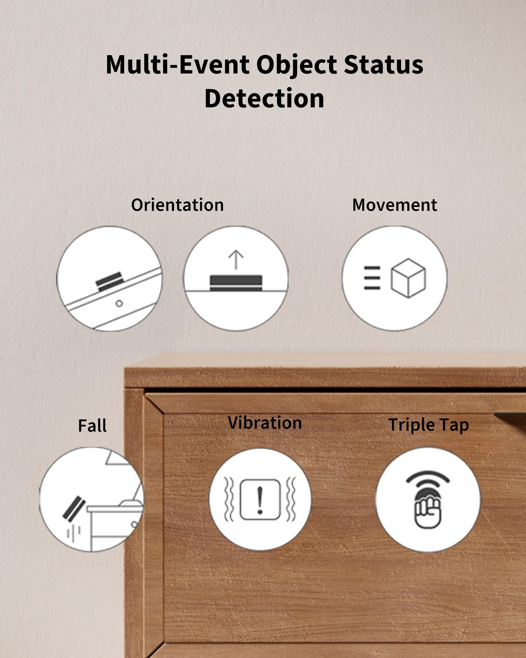 Aqara P100, Czujnik otwarcia i wibracji (Thread/Zigbee).Szary | 10 poziomów czułości, monitoring okien/drzwi. Wspiera Apple Home, Home Assistant, Alexa i Google Home