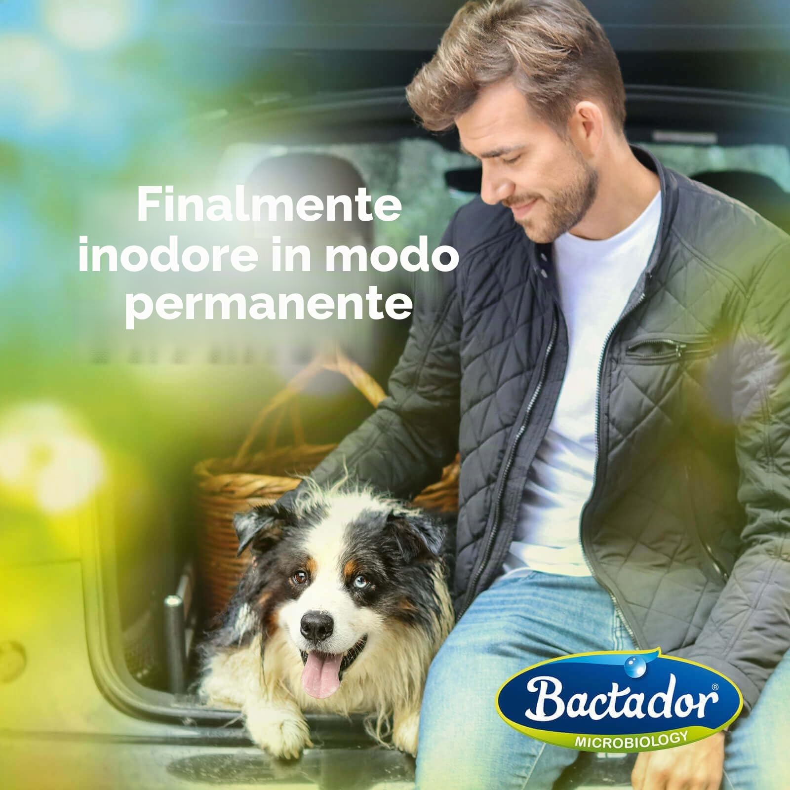 Bactador Anti-Odore E Smacchiatore Microbiologico 1 Litri - Concentrato - Detergente Enzimatico Biologico Contro Il Sudore, Gli Odori Degli Animali - Per La Casa, L'Auto E L'Ambiente Animale