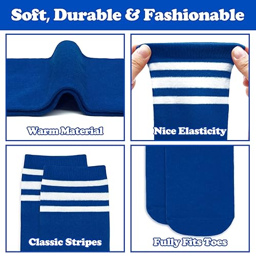 Miniatura 4 de 4 pares de calcetines de fútbol para niños pequeños, calcetines de fútbol para niñas, calcetines de fútbol para niños pequeños, calcetines de tubo