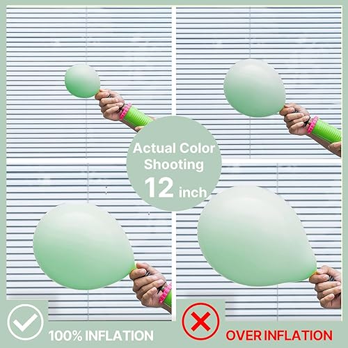 Miniatura 4 de PartyWoo - Globos de látex, en color verde menta pastel, 50unidades de 5pulgadas, para decorar guirnaldas, fiestas, cumpleaños, bodas, fiesta de