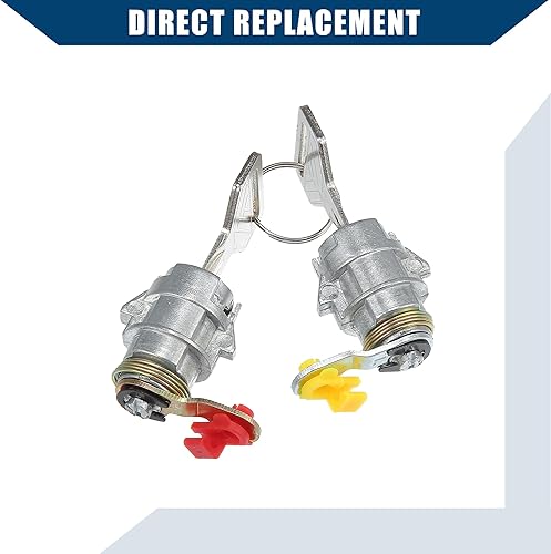 Miniatura 4 de Hihaha No.69052-35040 - Cilindro de cerradura de puerta para el lado del conductor y del pasajero con llaves para Toyota 4Runner 1990-1995 para