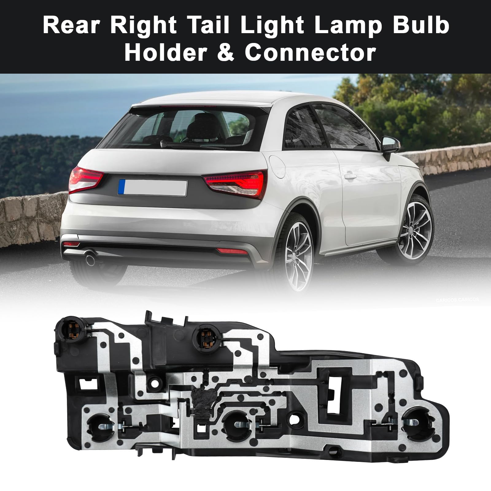 Support D'ampoule de Feu Arrière pour Audi A1 2010-2018 8X0945258A | avec Fiche