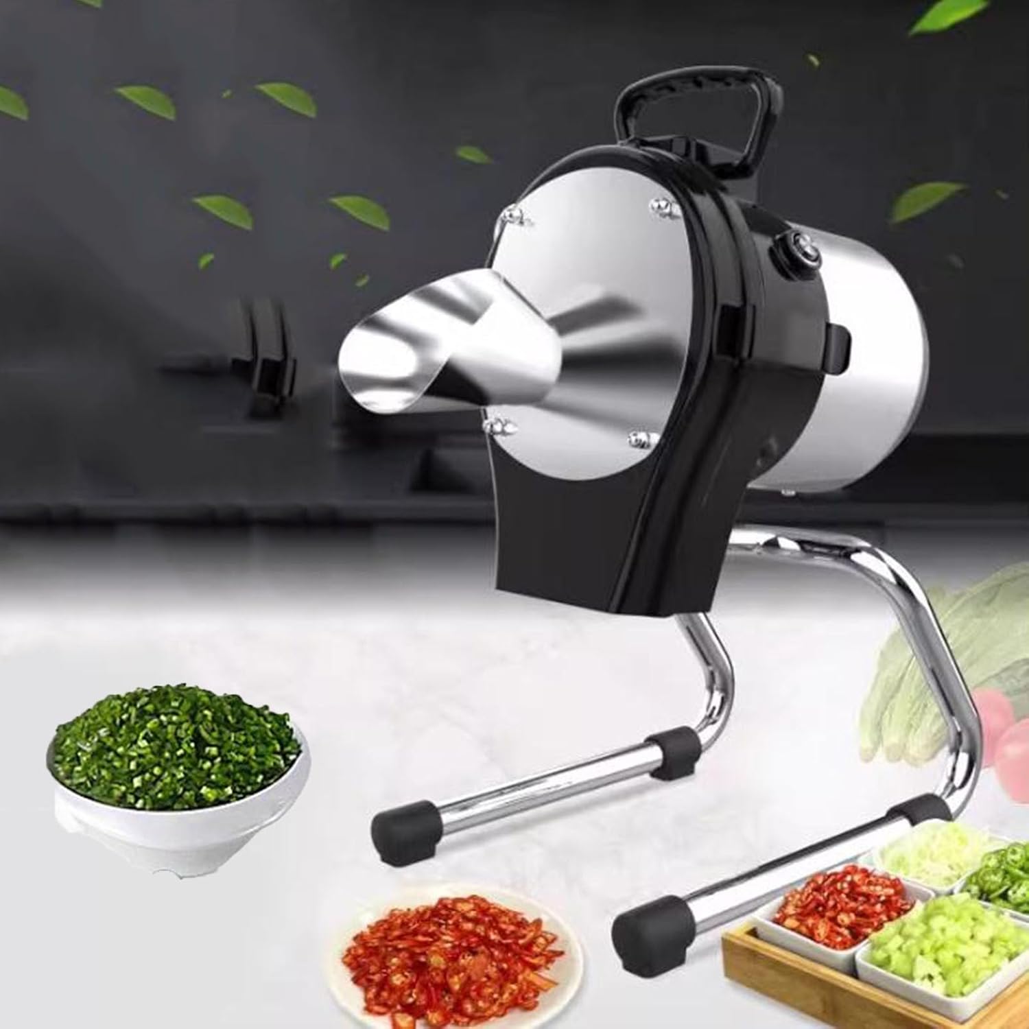 Vegetable Chopper-Scallion Cutter and Green Onion Slicer,Removable for Easy Cleaning,Ideal for Peppers,Onions,and Carrots