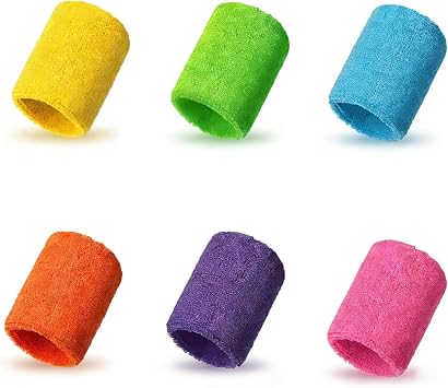 12Pcs Neon Sweatbands Wristbands Sweat Wrist Band Absorbent Cotton Sports Wrist Bands for Sweat, Colored Wristband for Running, Gym, Baseball, Gymnastics, Sweat Wristbands for Men & Women