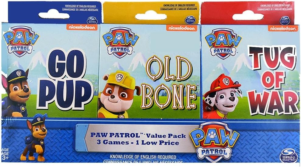 Paw Patrol 3 Card Game Value Pack