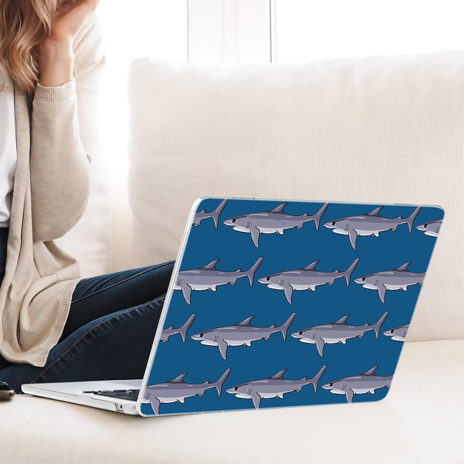 Compatible with MacBook Neo 13-inch, Hard Shell Case with Keyboard Cover and Screen Protector (A3404 A18 Pro chip, 2026 Release) - Great White Shark MD8709