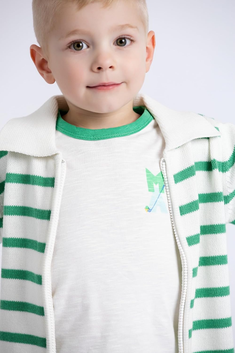 MONICA + ANDY Zip Up Sweater, 100% Organic Cotton Clothes for Girls & Boys, Sizes For Kids, Toddler & Baby - Image 4