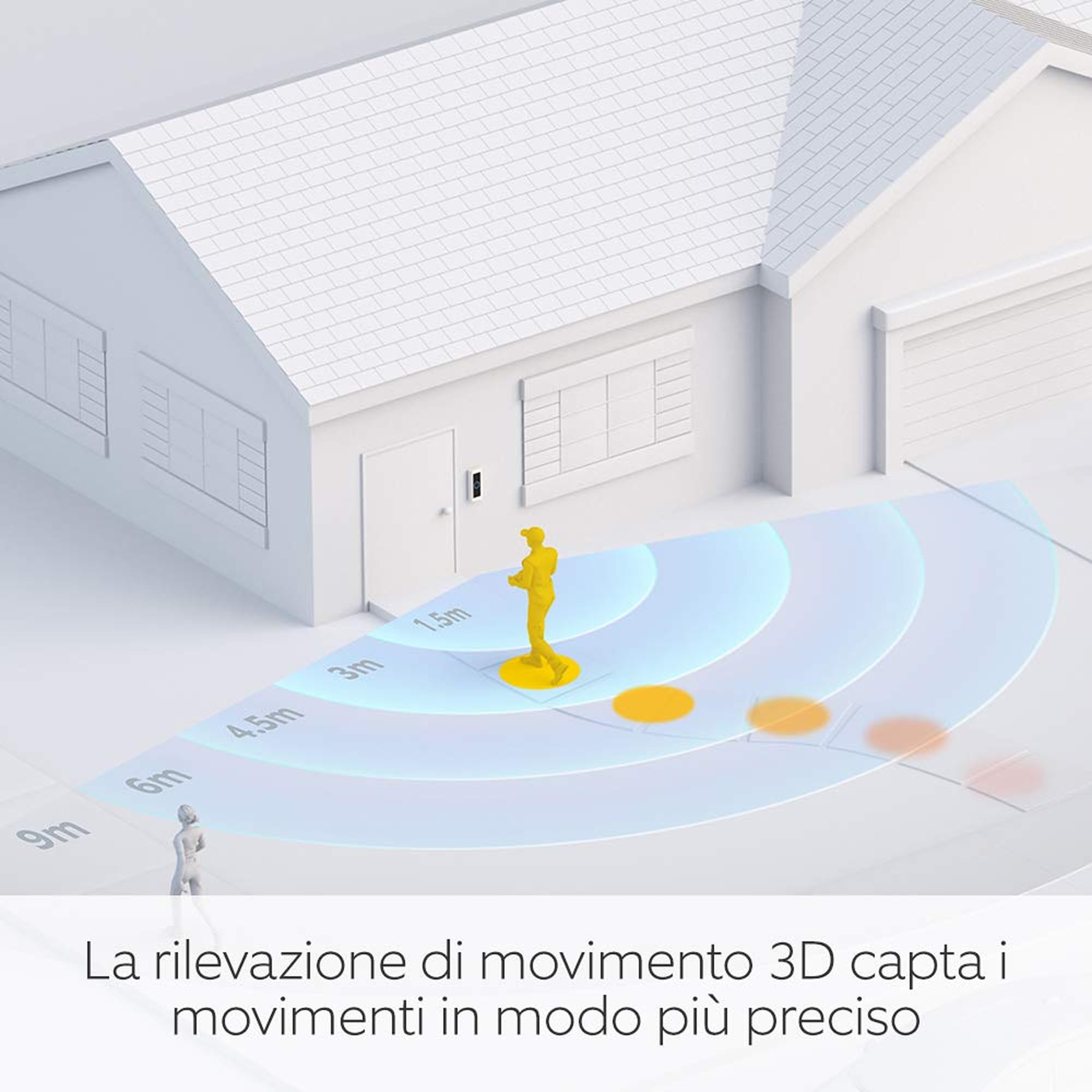 Ring Videocitofono Pro cablato (Wired Video Doorbell Pro) + Chime (3ª gen.) | campanello con telecamera, video HD 1536p, video a figura intera, con cablaggio | Prova gratuita di 30 giorni di Ring Home