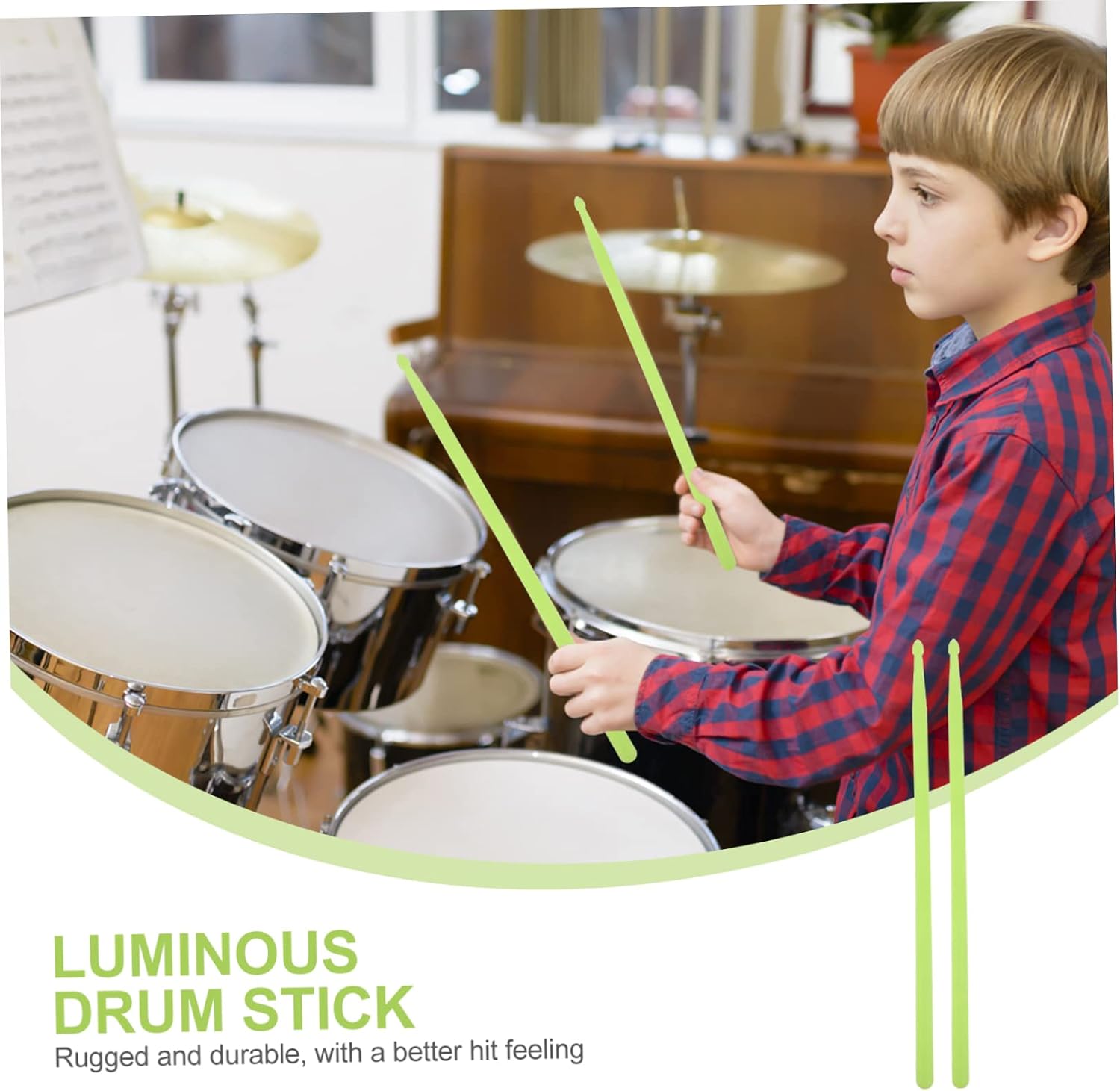 Mikinona 2pcs Drumstick Drumstick Percussion Instruments for Adults ...