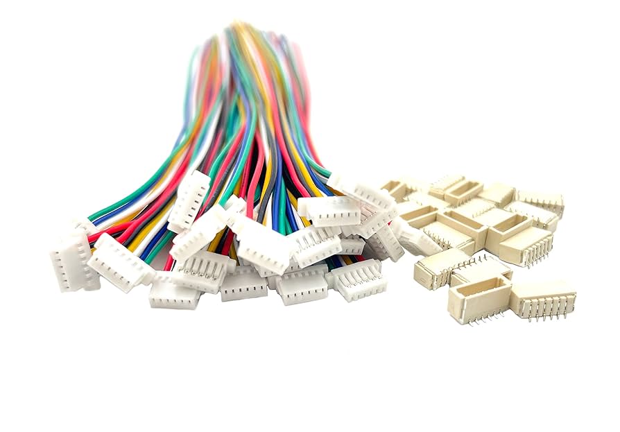 Amazon.com: 20 Pairs Mini Micro 6 Pin JST SH 1.0mm Cable