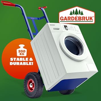 GARDEBRUK® Foldable Sack Truck, Heavy Duty Trolley, 200 kg Capacity, Blue