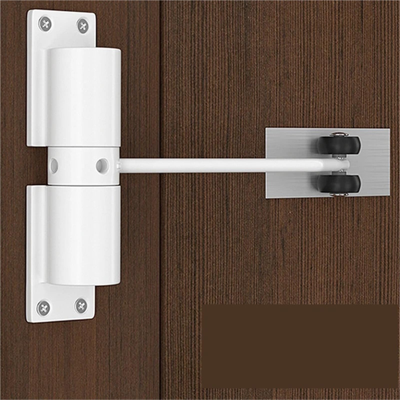 Ferme-porte de ménage simple argent et mécanisme de rebond universel